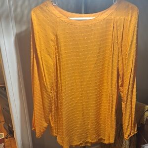 Loft Golden Yellow Long Sleeve Top